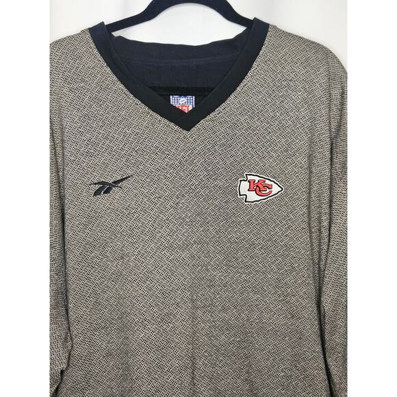 Vintage Reebok Pro-Line KANSAS CITY CHIEFS Embroidered Reversible Jacket 2XL XXL - Picture 3 of 11